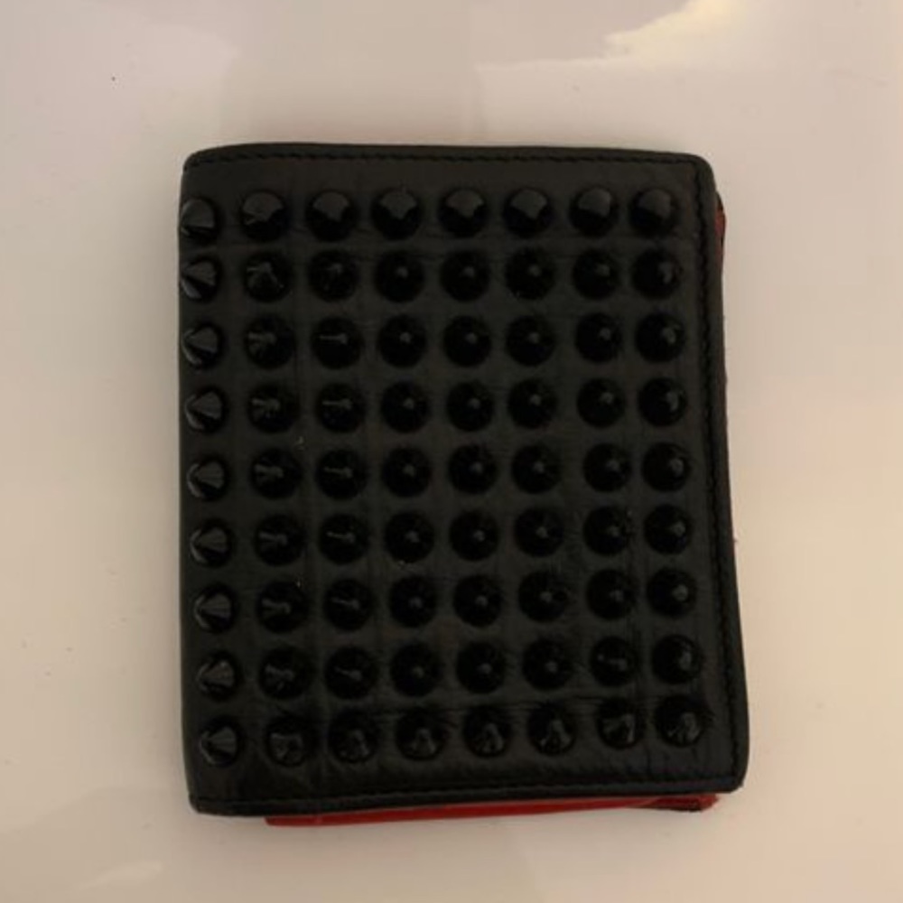 Christian Louboutin Black Spiked Wallet